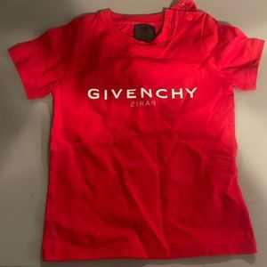 Givenchy red t shirt worn once toddler size 2